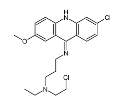 N'-(2-chloroethyl)-N-(6-chloro-2-methoxyacridin-9-yl)-N'-ethylpropane-1,3-diamine Structure