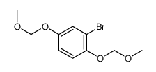 2-bromo-1,4-bis(methoxymethoxy)benzene结构式