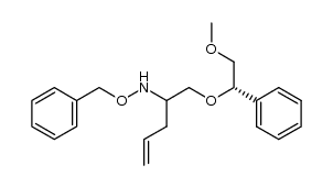 N-benzyloxy-1-((S)-2-methoxy-1-phenylethoxy)-4-penten-2-ylamine结构式