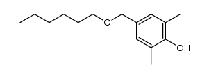 2,6-dimethyl-4-(hexyloxymethyl)phenol Structure