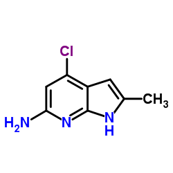 4-Chloro-2-methyl-1H-pyrrolo[2,3-b]pyridin-6-amine Structure