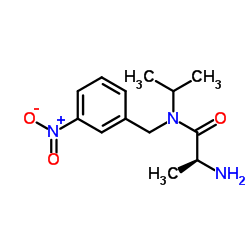 N-Isopropyl-N-(3-nitrobenzyl)-L-alaninamide Structure