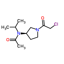 N-[(3R)-1-(Chloroacetyl)-3-pyrrolidinyl]-N-isopropylacetamide结构式