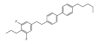 1,3-difluoro-5-[2-[4-(4-pentylphenyl)phenyl]ethyl]-2-propylbenzene结构式