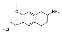 6,7-dimethoxy-1,2,3,4-tetrahydronaphthalen-2-amine,hydrochloride structure