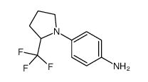 4-[2-(trifluoromethyl)pyrrolidin-1-yl]aniline Structure