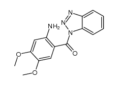 (2-amino-4,5-dimethoxyphenyl)(benzotriazole-1-yl)methanone Structure