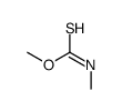 O-methyl N-methylcarbamothioate结构式