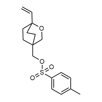 (1-Vinyl-2-oxabicyclo[2.2.2]octan-4-yl)methyl 4-methylbenzenesulfonate Structure