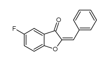 2-benzylidene-5-fluorobenzofuran-3(2H)-one Structure