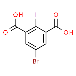 5-Bromo-2-iodo-1,3-benzenedicarboxylic acid structure