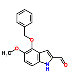 4-(Benzyloxy)-5-methoxy-1H-indole-2-carbaldehyde Structure