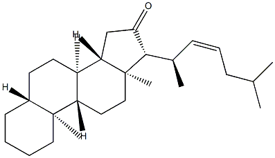 (Z)-5α-Cholest-22-en-16-one structure