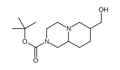 tert-butyl 7-(hydroxymethyl)-1,3,4,6,7,8,9,9a-octahydropyrido[1,2-a]pyrazine-2-carboxylate结构式