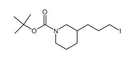 3-N-BOC-Piperidin-3-ylpropyl iodide结构式