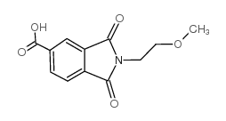 2-(2-甲氧基乙基)-1,3-二氧代-5-异吲哚羧酸结构式