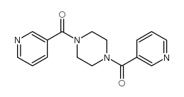 1,4-dinicotinoylpiperazine structure