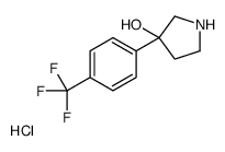 3-[4-(trifluoromethyl)phenyl]pyrrolidin-3-ol,hydrochloride图片