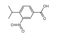 Benzoic acid, 4-(1-methylethyl)-3-nitro- (9CI)结构式