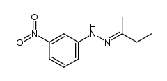 butan-2-one-(3-nitro-phenylhydrazone) Structure