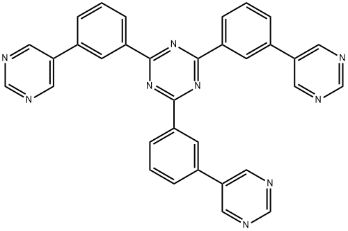 2,4,6-Tris(3-(pyrimidin-5-yl)phenyl)-1,3,5-triazine Structure