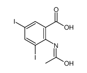 2-Acetylamino-3,5-diiodobenzoic acid structure