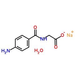 4-AMINOHIPPURIC ACID, SODIUM SALT HYDRATE Structure