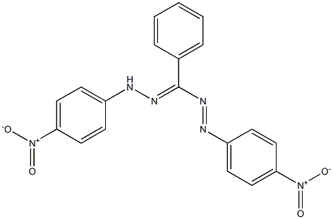 1,5-Bis(4-nitrophenyl)-3-phenylformazan结构式