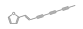 2-[(1E)-non-1-ene-3,5,7-triynyl]furan结构式