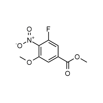 Methyl 3-fluoro-5-methoxy-4-nitrobenzoate Structure