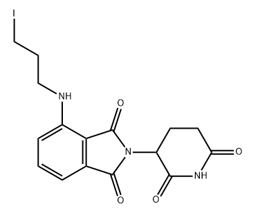 1H-Isoindole-1,3(2H)-dione, 2-(2,6-dioxo-3-piperidinyl)-4-[(3-iodopropyl)amino]-结构式