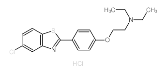 Ethanamine,2-[4-(5-chloro-2-benzothiazolyl)phenoxy]-N,N-diethyl-, hydrochloride (1:1) picture