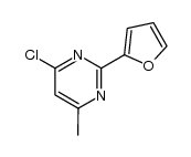 4-chloro-2-[2]furyl-6-methyl-pyrimidine Structure