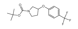 tert-butyl 3-(4-(trifluoromethyl)phenoxy)pyrrolidine-1-carboxylate结构式