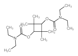 Carbamic acid,diethyl-, 2,2,4,4-tetramethyl-1,3-cyclobutylene ester, trans- (8CI) structure