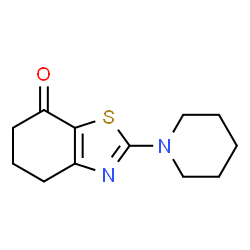 2-(piperidin-1-yl)-5,6-dihydrobenzo[d]thiazol-7(4H)-one结构式