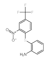 Benzenamine, 2-[[2-nitro-4-(trifluoromethyl)phenyl]thio]-结构式