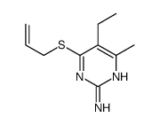 2-Pyrimidinamine,5-ethyl-4-methyl-6-(2-propenylthio)-(9CI) structure