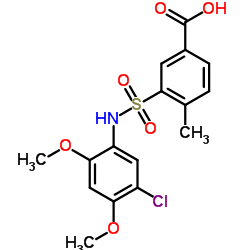 3-(5-Chloro-2,4-dimethoxy-phenylsulfamoyl)-4-methyl-benzoic acid图片