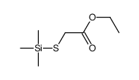 ethyl 2-trimethylsilylsulfanylacetate结构式