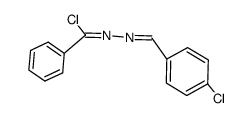 N-(4-chlorobenzylidene)benzohydrazonoyl chloride Structure