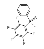 Fluoro(pentafluorophenyl)(phenyl)phosphine sulfide structure