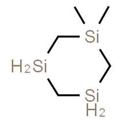 1,1-Dimethyl-1,3,5-trisilacyclohexane Structure