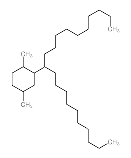 Cyclohexane, 2- (1-decylundecyl)-1,4-dimethyl-结构式