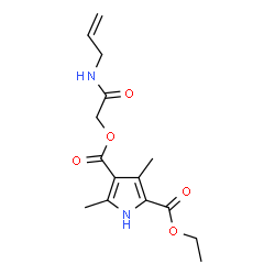 1H-Pyrrole-2,4-dicarboxylicacid,3,5-dimethyl-,2-ethyl4-[2-oxo-2-(2-propenylamino)ethyl]ester(9CI)结构式