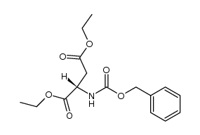 diethyl N-benzyloxycarbonyl-(S)-aspartate结构式