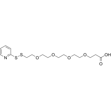 (2-pyridyldithio)-PEG4 acid结构式