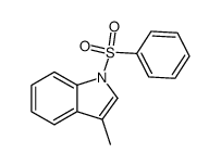 3-Methyl-1-(phenylsulfonyl)-1H-indole Structure