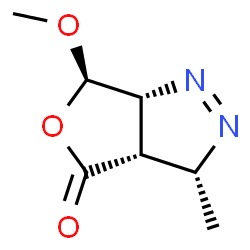 4H-Furo[3,4-c]pyrazol-4-one,3,3a,6,6a-tetrahydro-6-methoxy-3-methyl-,(3R,3aS,6R,6aR)-rel- picture