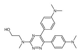 3-[ N-(β-hydroxyethyl)-N-methylamino]-5,6-bis(4-dimethyl-aminophenyl)-1,2,4-triazine Structure